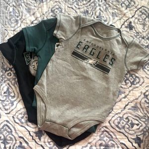 Philadelphia Eagles Set of 3- 18 months onesies
